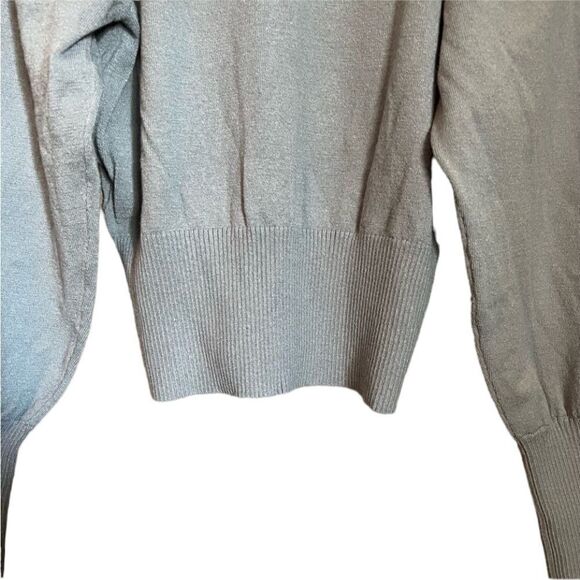 3 for $30! Express grey blue knit sweater. Size small - Picture 10 of 11